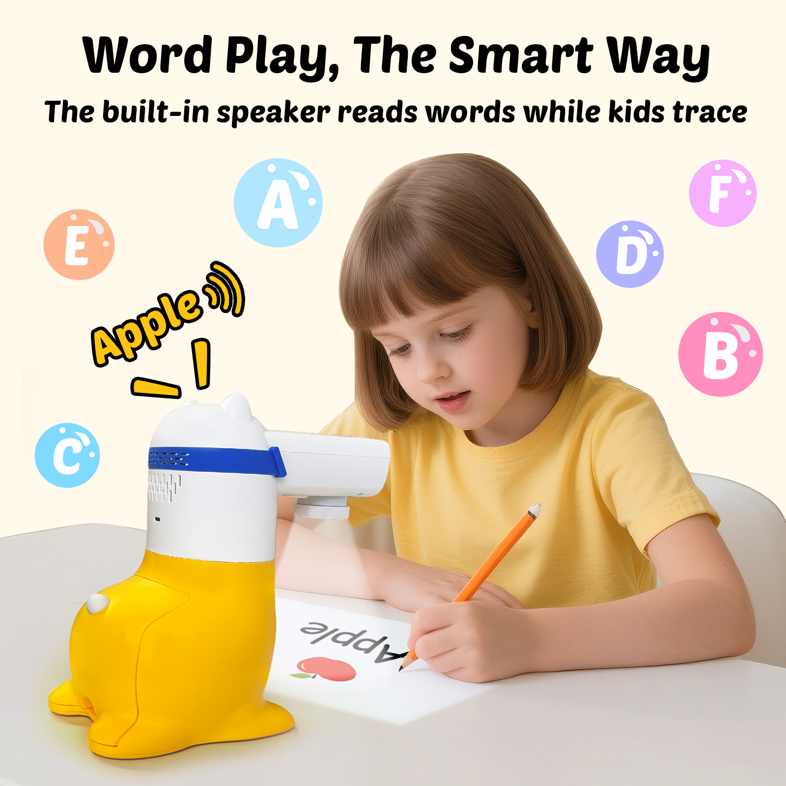 Eye-safe kids tracing projector for ages 4 to 12